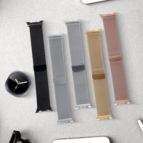 Milanese Bands for Samsung Galaxy Watch 8 Band 40mm 44mm/8 Classic 46mm Women Men,Stainless Steel Metal Mesh Loop Magnetic Strap Correa Replacement Wristbands for Samsung Watch 8 Bands 40 44 46 mm in Saudi Arabia