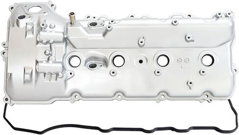 MITZONE Aluminum Left Driver Side Engine Valve Cover Compatible with Toyota Lexus Sequoia Land Cruiser LX570 Tundra 2007-2021 5.7L V8 1120238011 in Saudi Arabia