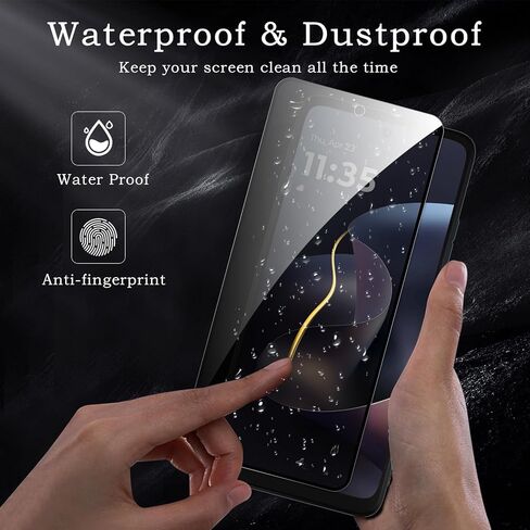 [2+2 Pack] Privacy Screen Protector for Motorola Moto G 5G 2026, Anti-Spy Shatterproof Tempered Glass with Camera Lens Tempered Glass 9H Hardness Bubble Free Anti-Glare Case Friendly in Saudi Arabia