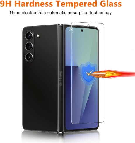 [مجموعتان من 6 قطع] واقي شاشة لهاتف Galaxy Z Fold 7، 2 طبقة داخلية من مادة TPU + 2 زجاج خارجي مقسى + 2 واقيات عدسة الكاميرا مع إطار موضعي، وضوح عالي، مضاد للكسر in Kuwait
