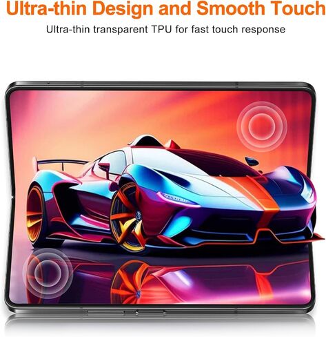 [مجموعتان من 6 قطع] واقي شاشة لهاتف Galaxy Z Fold 7، 2 طبقة داخلية من مادة TPU + 2 زجاج خارجي مقسى + 2 واقيات عدسة الكاميرا مع إطار موضعي، وضوح عالي، مضاد للكسر in Kuwait
