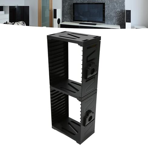 Game Storage Tower Up to 24 Games 4 Controllers 2 Headset Multifunctional Dual Layer Video Game Controller Storage Stand in Saudi Arabia