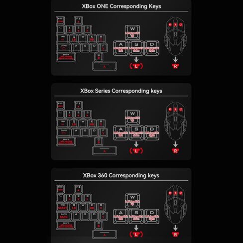 Keyboard and Mouse Combo Set Adapter for PS3,PS4,Switch,Programmable Game Console Wired Mechanical Keyboard Mouse Converter,Keyboard Mouse Converter for Xbox 360,Xbox ONE in Kuwait