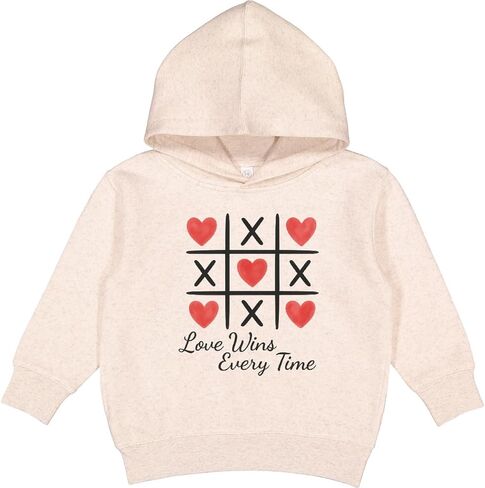 inktastic Love Wins Every Time Tic Tac Toe Toddler Hoodie in Saudi Arabia