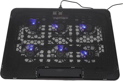Laptop Cooling Pad with 6 Fans USB Powered Quiet Cooling Stand for 15.6-inch Laptops Suitable for Gaming and Office Use in Saudi Arabia