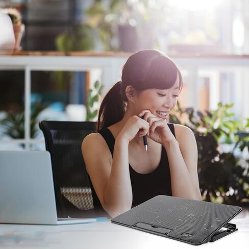 Laptop Cooling Pad with 6 Fans USB Powered Quiet Cooling Stand for 15.6-inch Laptops Suitable for Gaming and Office Use in Saudi Arabia