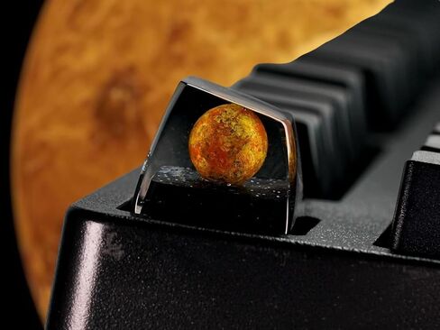 غطاء مفاتيح Jupiter Planet Artisan Keycap R1 SA Profile مخصص للنظام الشمسي الكواكب أغطية مفاتيح 1U ESC مصنوعة يدويًا من الراتنج للألعاب Galaxy Key Cap Cherry MX Switch لوحة مفاتيح ميكانيكية متوافقة (1U-Keycap-Sun) in Kuwait