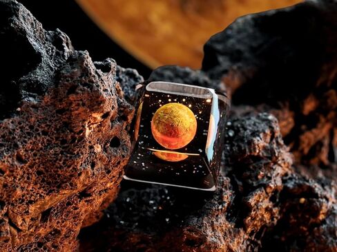 غطاء مفاتيح Jupiter Planet Artisan Keycap R1 SA Profile مخصص للنظام الشمسي الكواكب أغطية مفاتيح 1U ESC مصنوعة يدويًا من الراتنج للألعاب Galaxy Key Cap Cherry MX Switch لوحة مفاتيح ميكانيكية متوافقة (1U-Keycap-Sun) in Kuwait
