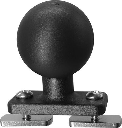 Aluminum 1.5" Track Ball Mount Base with Double T-Bolt for Kayak/Boating, 90 Degree Boat Track for Fishfinders/GPS Mount, Compatible with RAM, Arkon, iBolt 1.5 inches/C Size Double Socket Arm in Saudi Arabia