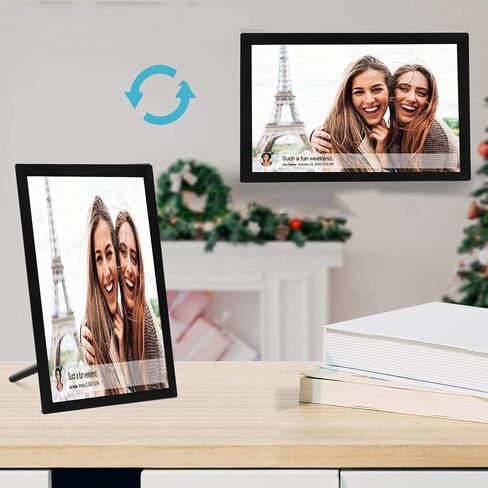 إطار صور رقمي 15 بوصة ABS 1024x768 HD شاشة تعمل باللمس تدوير تلقائي عرض الشرائح إطار الصورة الذكية لتطبيق Frameo (قابس الولايات المتحدة) in Saudi Arabia