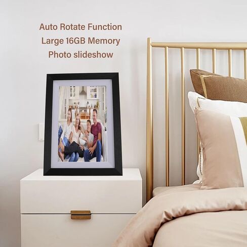 10.1 inch Digital Picture Frame, 1280x800 HD Digital Photo Frame, Sharing 16GB Memory Auto Rotate Slideshow Video Music Player, for Android 6.0. (US Plug 100‑240V) in Saudi Arabia