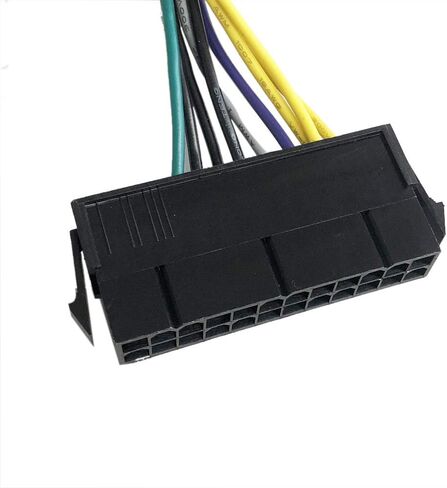 كابل محول إمداد الطاقة ATX 24 دبوس إلى 8P 18AWG ATX من Zahara لأجهزة الكمبيوتر Dell PowerEdge T20 / Precision T1700 T3620 / H61، H81، Q77، Q87، B75، A75، Q75، Q65 30 سم in Kuwait