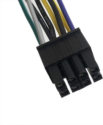 كابل محول إمداد الطاقة ATX 24 دبوس إلى 8P 18AWG ATX من Zahara لأجهزة الكمبيوتر Dell PowerEdge T20 / Precision T1700 T3620 / H61، H81، Q77، Q87، B75، A75، Q75، Q65 30 سم in Kuwait