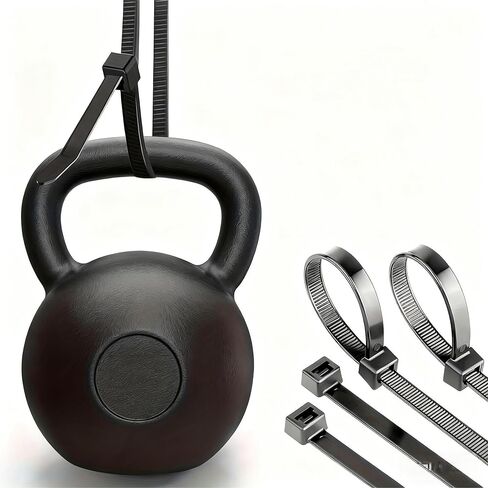 100PCS 6-18"Zipper Ties,40-70 lbs Tensile Strength, Heavy Duty Cable Ties with Self-Locking Adjustment,More Durable Nylon Tie Covers,for Indoor and Outdoor Use, 6IN in Saudi Arabia