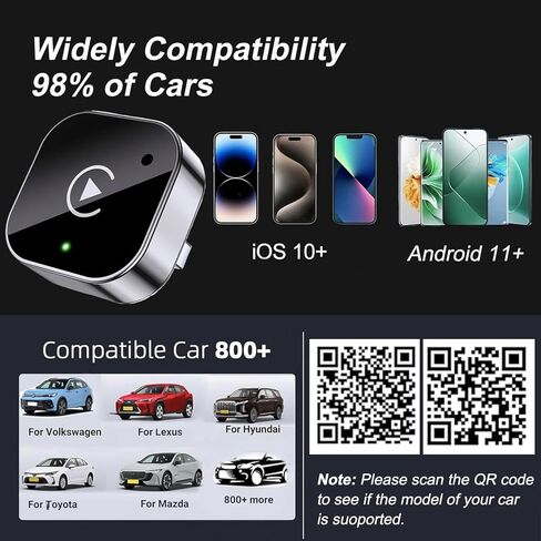 Wireless CarPlay Adapter 2026 Upgrade Wired CarPlay to Wireless, Mini USB Design for Cars with Built-in Wired Apple CarPlay Seamless Use Fast Stable Connection Car Play Dongle for iPhone. in Saudi Arabia