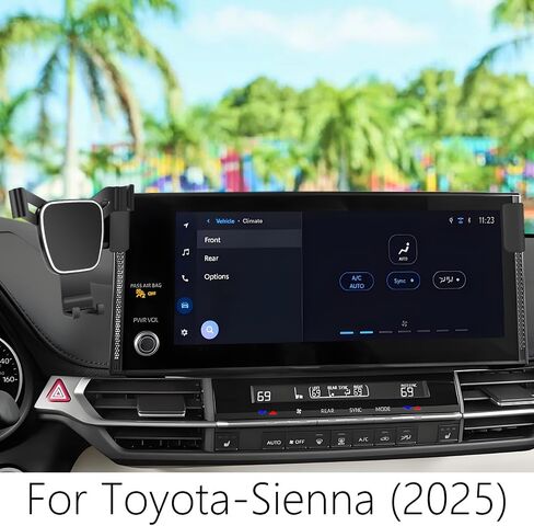 Car Phone Holder for Toyota Sienna 2025 2026【12.3-inch Screen，Not Fit LE 8-inch Screen】 Auto Accessories Navigation Bracket Interior Screen Decoration Dash Board Mobile Cell Phone Mount case in Saudi Arabia