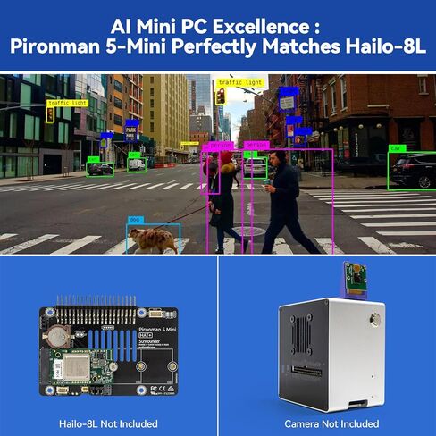 حافظة الكمبيوتر Pironman 5-Mini NVMe M.2 مع شاشة تعمل باللمس Raspberry Pi مقاس 3.5 بوصة in Kuwait
