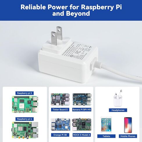 حافظة كمبيوتر Pironman 5-Mini NVMe M.2 مزودة بمصدر طاقة PD بقدرة 27 وات لجهاز Raspberry Pi 5 in Kuwait