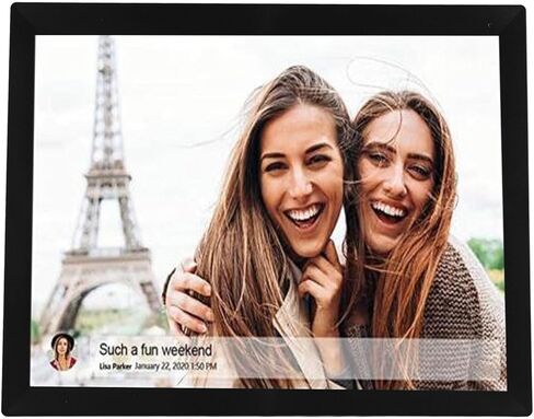 15inch Digital Picture Frame, WiF Electronic Digital Photo Frame with 1024x768 HD Touchscreen, Tabletop & Wall Mounted Digital Frame with 80000 Photos Storage Auto Rotate (US Plug) in Saudi Arabia