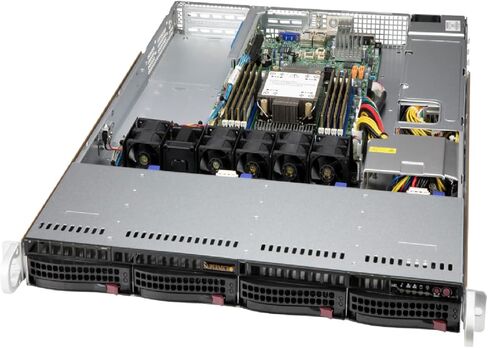 هيكل Supermicro CSE-815TQC4-605WB2 1U، يدعم حجم اللوحة الأم WIO/الملكية حتى 12.3 بوصة × 13 بوصة in Saudi Arabia