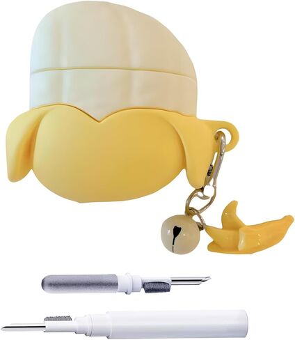 حافظة لطيفة لـ AirPods Pro/Pro 2 Generation، حافظة واقية ثلاثية الأبعاد من السيليكون البرتقالي على شكل فاكهة للنساء والفتيات والأطفال والمراهقين (برتقالي، AirPods Pro/Pro 2) in Kuwait