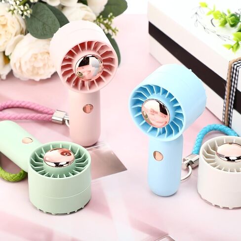 VIHOSE 12 Park Mini Portable Handheld Fan Bulk with Lanyard Cooling Small Fan 3 Speeds USB Powered Rechargeable Gift for Summer Travel Outdoor Indoor Office in Saudi Arabia