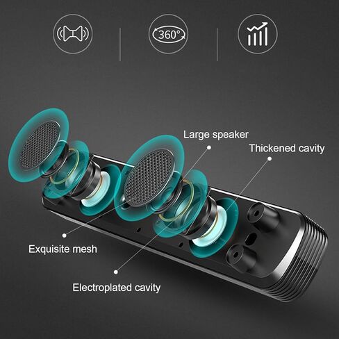 سماعات الكمبيوتر للكمبيوتر المكتبي صوت ستيريو ثلاثي الأبعاد مع ضوء LED للتنفس وتصميم مضاد للانزلاق USB/3.5 مم Aux متوافق مع ألعاب الكمبيوتر المحمول والكمبيوتر اللوحي in Kuwait