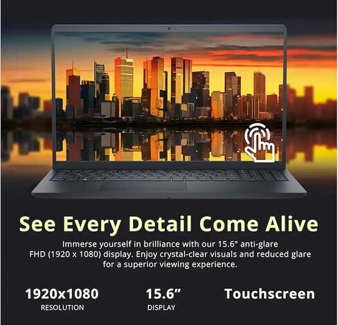 Dell Inspiron 15.6" FHD Touchscreen Upgraded Laptop, 13th Gen Intel Core i7-1355U (10-Core) CPU, 32GB RAM | 1TB SSD | Windows 11 Pro | Wi-Fi 6 | Webcam | for Home/Office/Online Learning | RK in Saudi Arabia
