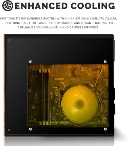 كمبيوتر مكتبي HP Full Light Gaming PC - AMD Pro A10-9700، رسومات GT 1030، ذاكرة الوصول العشوائي 8 جيجابايت، 1 تيرابايت SSD، شاشة منحنية 27 بوصة، لوحة مفاتيح RGB مع مساعد AI، ماوس، واي فاي، سماعة رأس RGB، Windows 11 (متجدد) in Kuwait