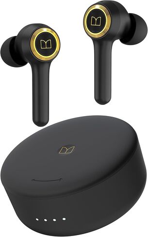 Monster Clarity 102 Plus Wireless Earbuds, Bluetooth Headphones with HiFi Stereo, 4 ENC Mic for Crystal Clear Call, 30H Playtime, Type-C Charging, IPX6 Waterproof in-Ear Ear Buds for Sports (Gold) in Kuwait