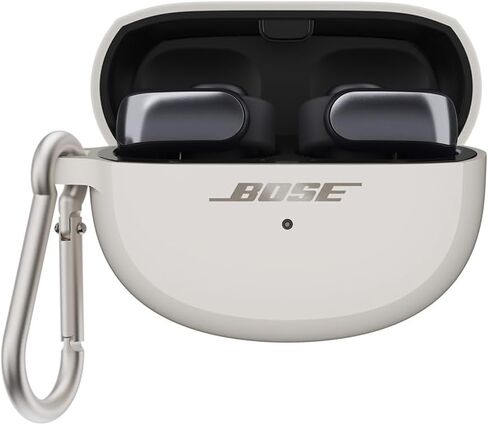 سماعات أذن Bose Ultra Open مع صوت غامر، مشبك لاسلكي مفتوح للأذن على سماعات الأذن لتوفير الراحة، OpenAudio للتوعية، حزمة غطاء حافظة من السيليكون لسماعات الأذن فائقة الفتح (حجر القمر الأزرق) in Saudi Arabia