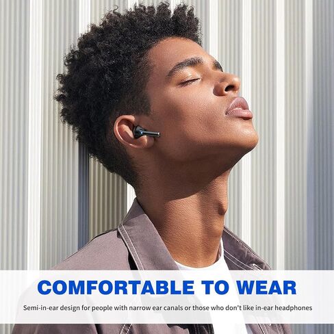 Wireless Earbuds for Samsung S25 Ultra S24 S23 Fe S22 Plus, 5.3 Bluetooth Headphone Cordless Ear Bud with Mic Stereo Earphone for iPhone 17 Air 16 15 Pro Max 14 Plus 13/Galaxy S21 Fold Flip/Pixel 10 9 in Saudi Arabia
