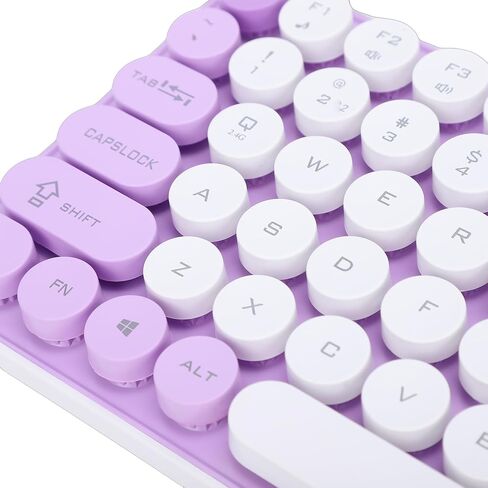 GOWENIC Wireless Keyboard and Mouse Combo, Compact 2.4G Keyboard, Round Keycap, with Colorful Theme, for PC Laptop Computer in Saudi Arabia
