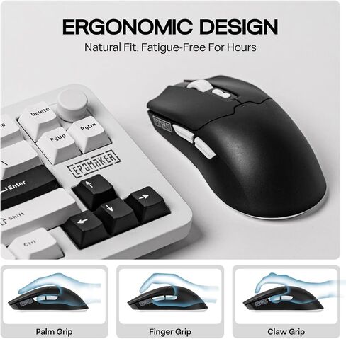 EPOMAKER TH108 PRO لوحة مفاتيح ميكانيكية كاملة الحجم مع شاشة ومقبض + ماوس ألعاب لاسلكي من Click Lite in Kuwait