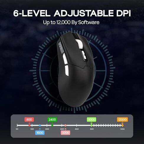 EPOMAKER TH108 PRO لوحة مفاتيح ميكانيكية كاملة الحجم مع شاشة ومقبض + ماوس ألعاب لاسلكي من Click Lite in Kuwait
