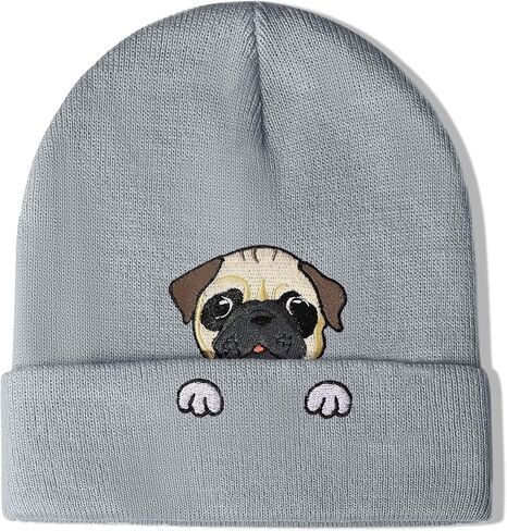 Pug Beanie Hat Gifts for Women Men Pug Lovers Dog Mom Dad Gifts Cute Pug Animals Stuff Pug Christmas Birthday Stuff in Saudi Arabia