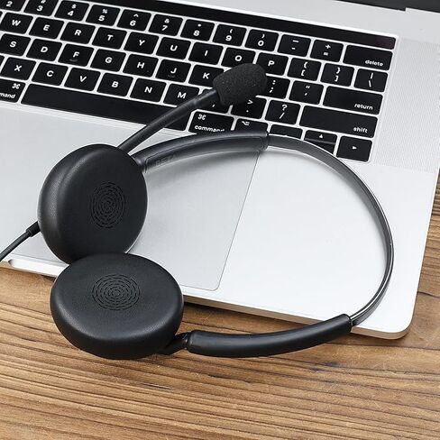 Engage 40 Ear Pads and Microphone Foam Replacement - defean Ear Cushions Compatible with Jabra Engage 50 II/Engage 40 Wired Headset((Do Not Fit Engage 50 Model) (Protein Leather) in Saudi Arabia