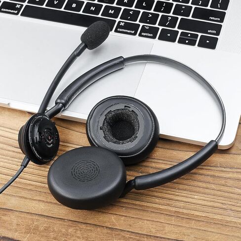 Engage 40 Ear Pads and Microphone Foam Replacement - defean Ear Cushions Compatible with Jabra Engage 50 II/Engage 40 Wired Headset((Do Not Fit Engage 50 Model) (Protein Leather) in Saudi Arabia