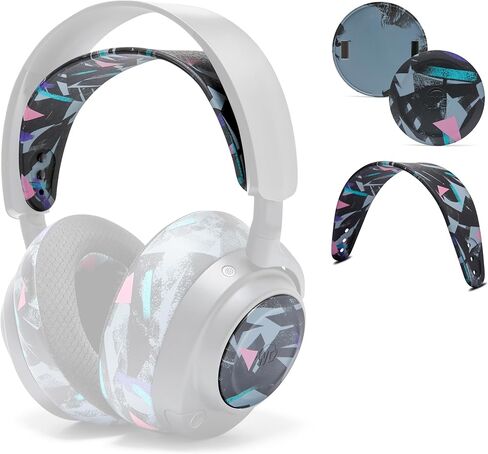 WC Arctis Nova Accessory Bundle Pack - Silicone Headband and Side Speaker Plate Upgrade for Arctis Nova Headsets by Wicked Cushions | 90's Black in Saudi Arabia