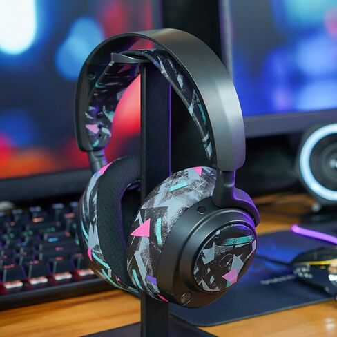 WC Arctis Nova Accessory Bundle Pack - Silicone Headband and Side Speaker Plate Upgrade for Arctis Nova Headsets by Wicked Cushions | 90's Black in Saudi Arabia