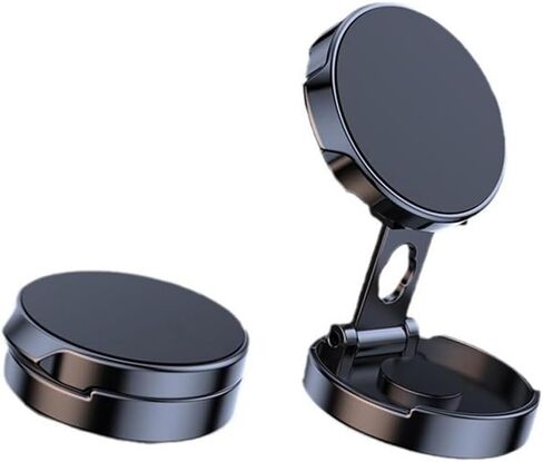 Universal Car Phone Holder for Car & Desk | 360° Foldable Rotation | Instant Snap-on Design for iPhone/Android (4-7 Inch Screens),Black. in Saudi Arabia