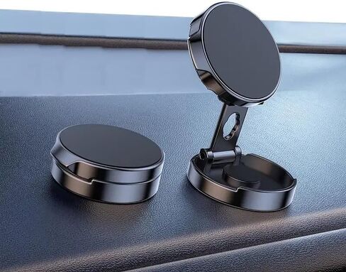 Universal Car Phone Holder for Car & Desk | 360° Foldable Rotation | Instant Snap-on Design for iPhone/Android (4-7 Inch Screens),Black. in Saudi Arabia