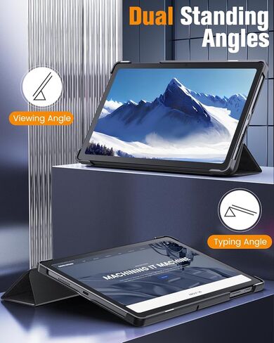 حافظة تابلت MoKo for T-Mobile Revvl Tab 5G مقاس 10.36 بوصة، حافظة حماية كاملة من الجلد النحيف مع حامل ثلاثي الطي لجهاز Revvl Tab 5G Tablet 2023 Resealesd، أسود in Kuwait