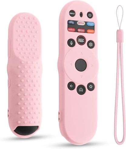 غطاء وردي لجهاز التحكم عن بعد Vizio Smart TV XRT270 2023، غطاء حماية من السيليكون بديل لجهاز Vizio Remote Control XRT270، مقاوم للصدمات (وردي) in Kuwait