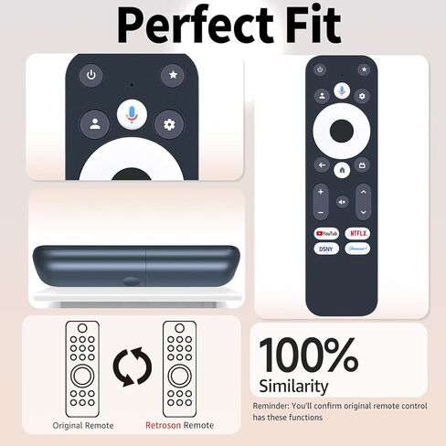 جهاز التحكم عن بعد الصوتي البديل من RETROSUN متوافق مع جهاز البث Onn Google TV 4K Pro in Saudi Arabia