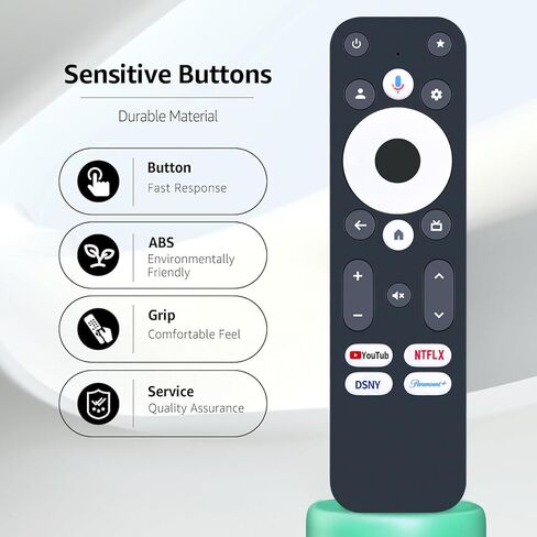 جهاز التحكم عن بعد الصوتي البديل من RETROSUN متوافق مع جهاز البث Onn Google TV 4K Pro in Saudi Arabia
