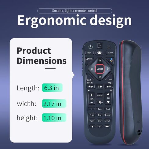Replacement Voice Remote Control Compatible for Dish Network 54.1 54.2 54.3 54 Series UHF in Saudi Arabia