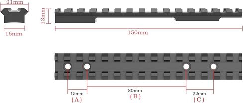 Howa1500 Mini Picatinny Rail Mount (HW1500 Mini) in Kuwait