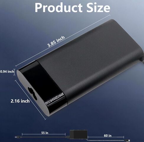 شاحن كمبيوتر محمول USB-C بقدرة 65 وات متوافق مع HP OmniBook 5 7، OmniBook 5 7 Flip، Omnibook X 14، X Flip 14 16، X Flip 2 في 1، Ultra 14 Next Gen AI Laptop Type C محول سلك الطاقة in Kuwait