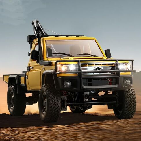 ARRIS MN82T 1/12 RC Rock Crawler Climbing Truck with Crane Hook, Toyota LC794WD Off Road RC Car with LED Lights, 2.4GHz Full Proportional Control RTF Toy Vehicle Gifts in Saudi Arabia